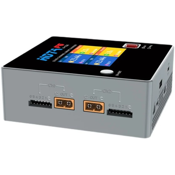 HOTA F6 QUAD-CHANNEL SMART Charger 10000W 4*15A for LiIon NiMH Battery With USB Type-C Charging